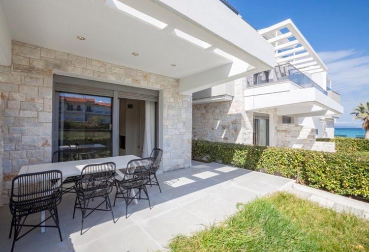 Hanioti Suite Maisonette In Front Of The Sea Exterior foto